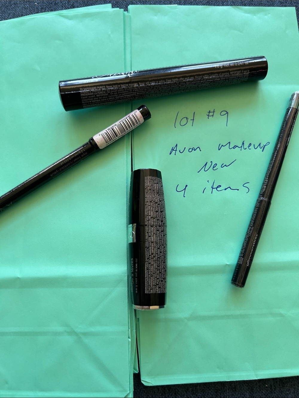 #9 Avon Cosmetics Set in Black and Silver Accents